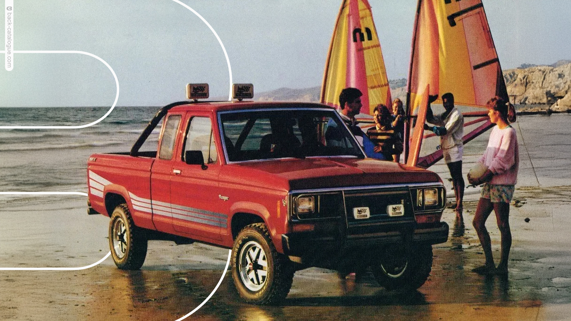Ford Ranger STX Pickup Red Beach
