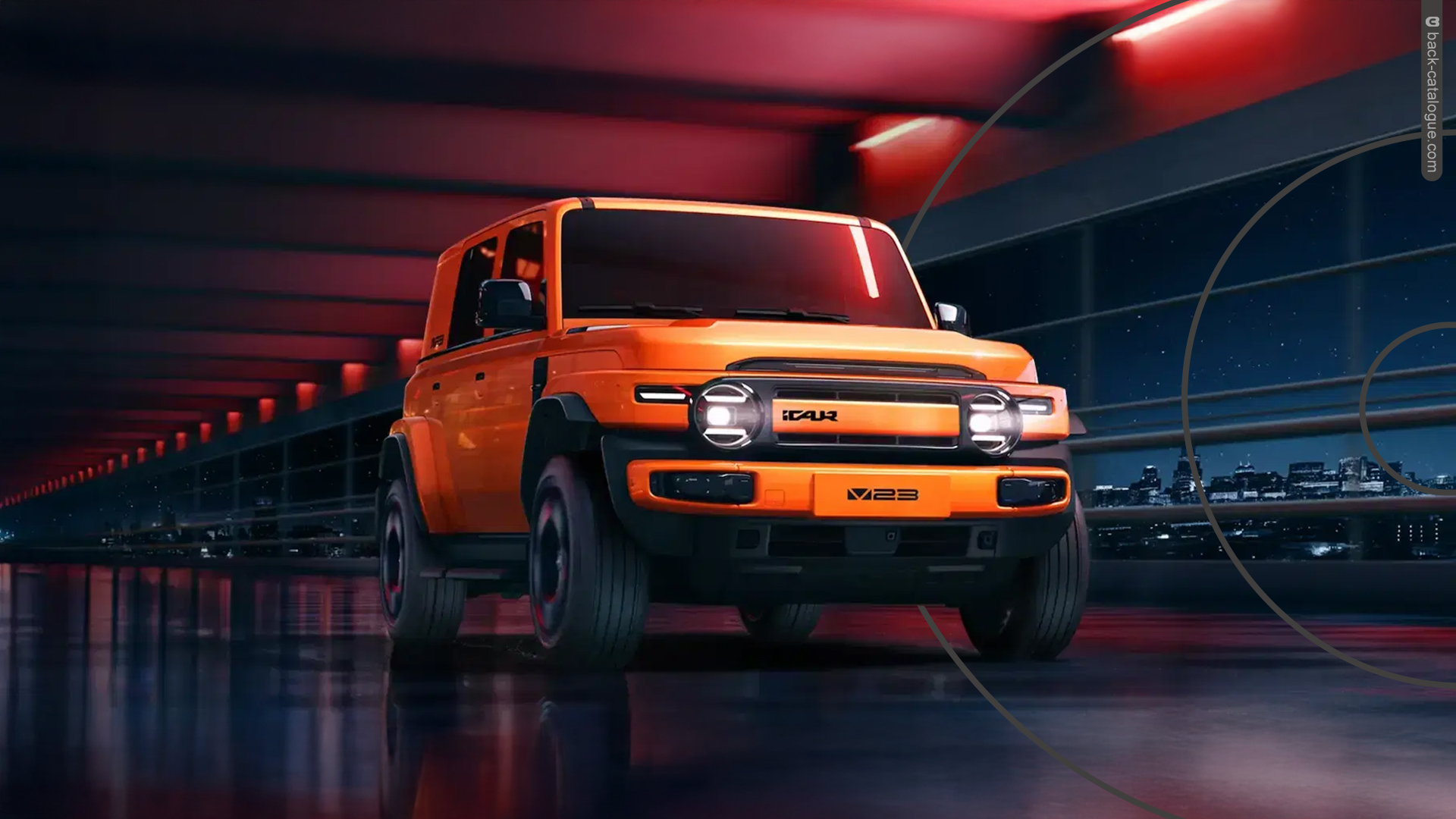 2025-icar-v23-ev-orange-tunnel-car-back-catalogue