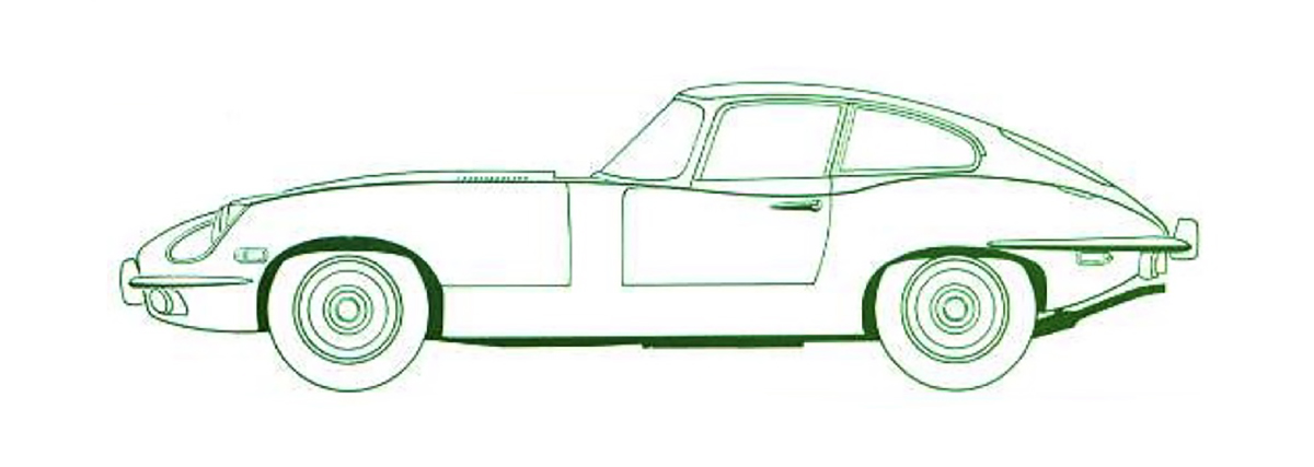 1969-jaguar-xk-e-coupe-series-2-line-drawing-car-back-catalogue-1