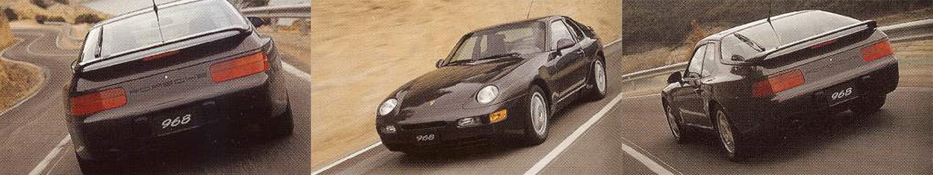 Porsche 968 Coupe Driving