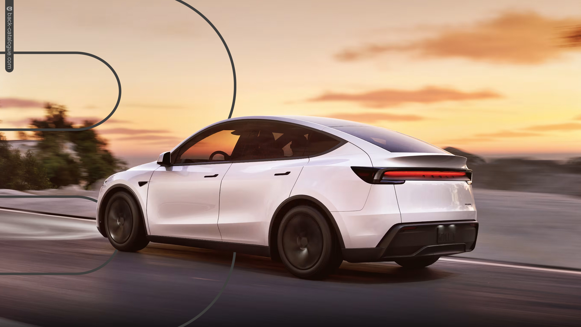 2025-tesla-model-y-white-sunset-car-back-catalogue